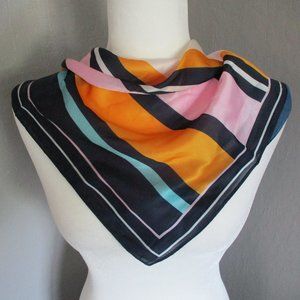 Stripes 1980's vintage scarf